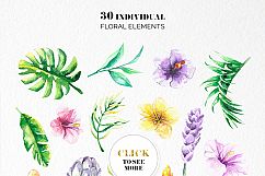 Tropical Floral Watercolor Collection Product Image 10