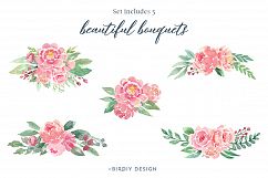 Loose Watercolor Roses &amp; Peonies Product Image 4