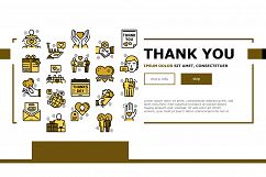 Thank You Day Holiday Landing Web Page Header Banner Product Image 1