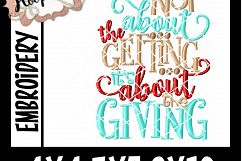 It&#039;s Not About The Getting It&#039;s About The Giving- Christmas Product Image 2