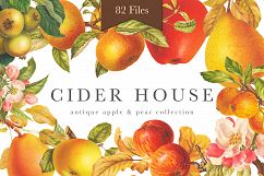 Cider House Antique Apple and Pear Graphics Product Image 1