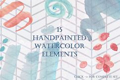 15 Watercolor Scribbles / Elements Product Image 1