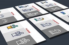 Smart Flat Presentation Icon Set Product Image 1