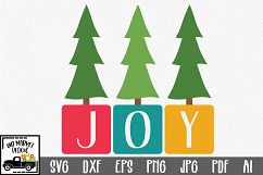Joy SVG - Christmas SVG Cut File - DXF PNG EPS JPG PDF AI Product Image 1