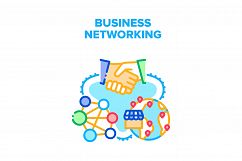 Business Networking Structure Vector Concept Color Product Image 1