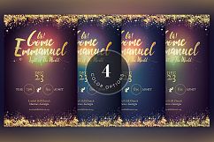 Emmanuel Christmas Cantata Flyer Template Product Image 5