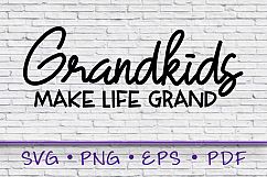 Grandkids svg, Make Life Grand svg, gift for grandma, gift Product Image 1