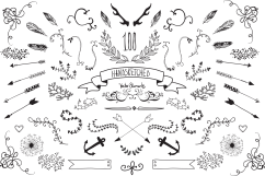 100 HandSketched Vector Elements Product Image 1