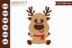 Reindeer SVG, christmas svg, winter svg, reindeer clipart Product Image 1