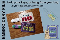 ITH Yard Sale Key Fob - Embroidery Design Product Image 2