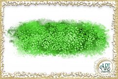 Lime Green Glitter Greenery Digital Clipart Brush Stroke - 24 of beautiful PNG files Product Image 16