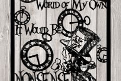 Alice in Wonderland Madhatter&#039;s &#039;Nonsense&#039; template Product Image 2