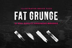 Fat Grunge – Illustrator Brush Pack Product Image 1