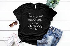 Turn your worries into prayers Printable Product Image 2