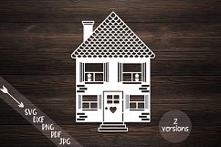 house svg home svg building cut file papercutting template Product Image 1