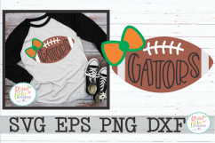 Dawgs Football with Bow Product Image 1