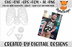Baby Daddy Skeleton X-Ray SVG for Silhouette -Cricut Product Image 1