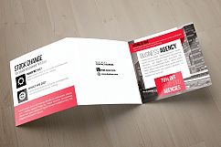 Business Square Trifold Brochure Product Image 3