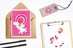 Valentine Unicorn graphics and illustrations Product Image 4