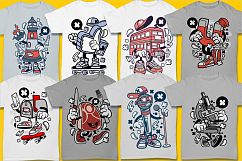 Cartoon Vector #3 Tshirt Design Bundle Product Image 13