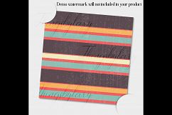 12 Daisy Flower Digital Paper in Retro Antique Theme Color Product Image 2