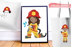 Little Firefighters graphics and illustrations Product Image 5