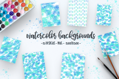 Summer Watercolor Backgrounds Product Image 2