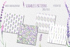 Lavender watercolor clip art Product Image 5