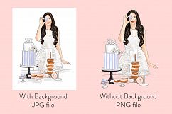 Fashion illustration - Baker Girl - Light Skin Product Image 2