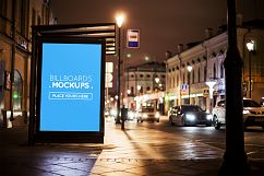 Billborad Mockup at Night Vol.2 Product Image 14