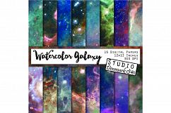 Watercolor Galaxy Background Pack Product Image 1