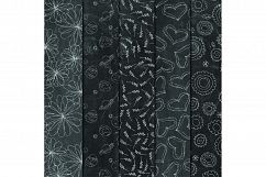 Chalkboard Patterns Digital Paper - "Chalkboard Doodles" Product Image 3