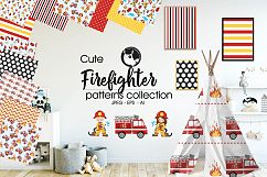 FIREFIGHTER, digital papers Product Image 1