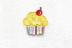 Cherry Cupcake Applique Embroidery Design Product Image 5