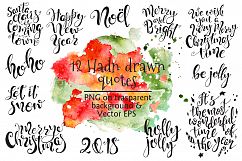 Christmas quotes. Hand lettering DIY Product Image 6