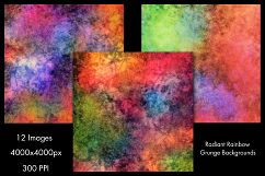 Radiant Rainbow Grunge Backgrounds - 12 Image Set Product Image 2