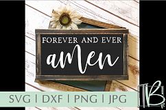 Forever and Ever Amen SVG Product Image 1