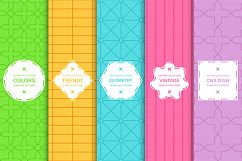 Trendy colorful geometric patterns Product Image 1