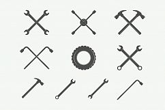 Mechanic and Car Repair Emblems Bundle Product Image 2