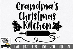 Christmas SVG Cut File - Grandma&#039;s Kitchen SVG DXF PNG EPS Product Image 1