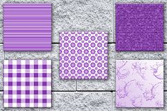 Purple Digital Paper, Purple Paper Flowers, Purple Paper Product Image 3