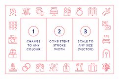 Line Icons - Wedding Product Image 3