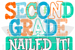 Second Grade Nailed It - Boy SVG Product Image 2