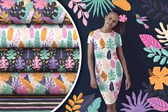 Tropical Cutouts Patterns Set Product Image 5
