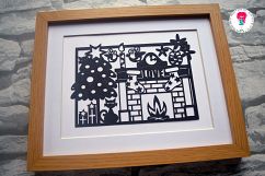 Cat Christmas Paper Cut SVG / DXF / EPS Files Product Image 4