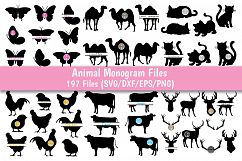 Animals SVG Bundle, Animals Monogram SVG, Animals SVG, Animals Bundle.  Product Image 3