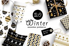 20 Winter seamless patterns Product Image 1