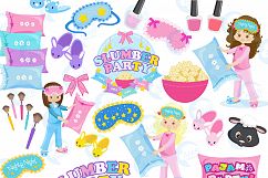 Slumber party, Pyjama Party clipart MEGA Bundle, graphics AMB-1800 Product Image 4