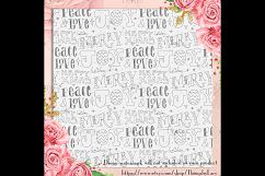 24 Luxury White and Gray Holiday Christmas Digital Papers Product Image 6