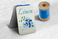 FLAX bundle. Hand painted watercolor Product Image 6